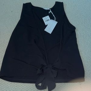 Lush Tie Front Blouse Tank
